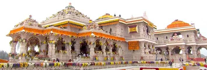 PM participates in Pran Pratishtha ceremony of Shri Ramlalla in the newly built Shri Ram Janmbhoomi Mandir in Ayodhya