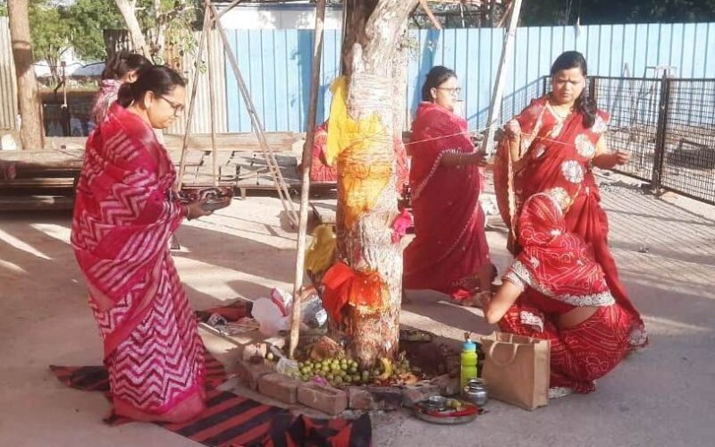 अखाड़ा मंदिर पर अन्नकूट का किया आयोजन,आंवला नवमी पर की आंवली की पूजा