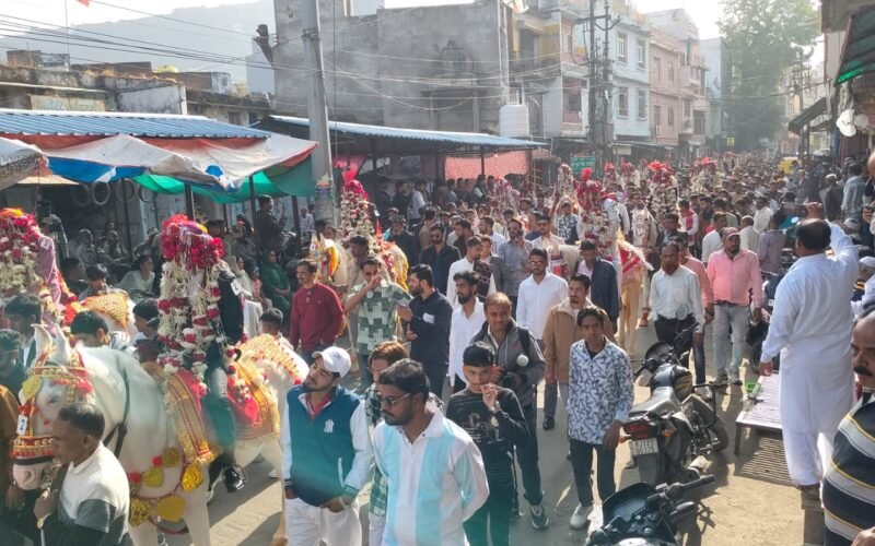 मुस्लिम समाज के 34 जोड़ों को शहर काजी ने निकाह कराया, शहर में एक साथ निकली बिनोली